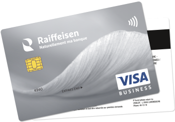 Credit Card Visa Business Grey Raiffeisen Bank In Luxembourg